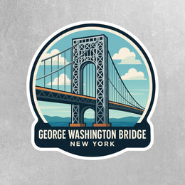 George Washington Sticker | George Washington Bridge Decal | New York Sticker