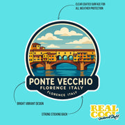 Ponte Vecchio Sticker | Ponte Vecchio Bridge Decal | Florence Italy Sticker