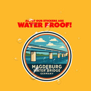 Magdeburg Water Bridge Sticker | Germany Sticker