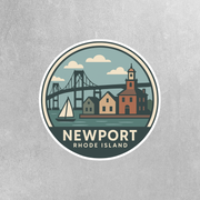 New Port Rhode Island Sticker RealCoolStickers
