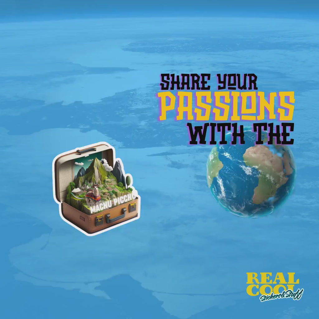 Machu Picchu Sticker - Machu Picche Suitcase Sticker - Peru Sticker