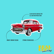Red 57 Chevy Sticker RealCoolStickers