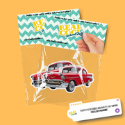 Red 57 Chevy Sticker RealCoolStickers