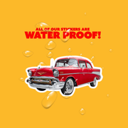 Red 57 Chevy Sticker RealCoolStickers